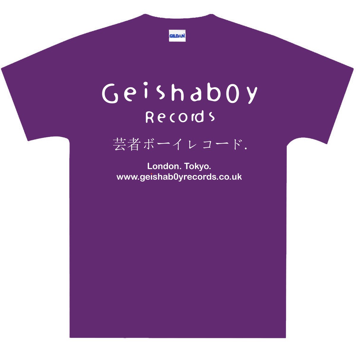 Geishab0y Records Logo T-Shirt - Purple | Geishab0y Records